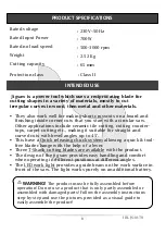 Preview for 9 page of iBell JS10-70 Operator'S Manual