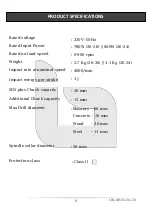 Preview for 9 page of iBell RH26-24 Operator'S Manual