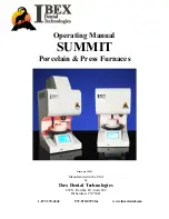 Ibex Dental Technologies SUMMIT Operating Manual preview