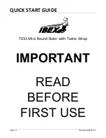 IBEX TX31 Quick Start Manual preview