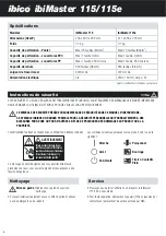 Preview for 8 page of ibico ibiMaster 115 Instruction Manual