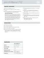 Preview for 4 page of ibico pouchmaster pq Instruction Manual