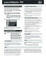 Preview for 25 page of ibico pouchmaster pq Instruction Manual