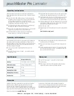 Preview for 4 page of ibico pouchMaster Pro Instruction Manual