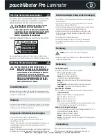 Предварительный просмотр 7 страницы ibico pouchMaster Pro Instruction Manual