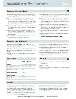 Preview for 12 page of ibico pouchMaster Pro Instruction Manual