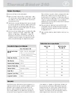 Preview for 6 page of ibico Thermal Binder 260 Instruction Manual