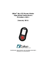 iBike Gen III Operating Instructions Manual preview