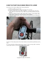 Preview for 21 page of iBike Gen III Operating Instructions Manual