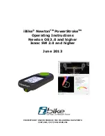 iBike Newton PowerStroke Operating Instructions Manual preview