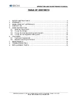 Preview for 2 page of IBIOM Instruments ECHO-FLEX 4400 Operation And Maintenance Manual