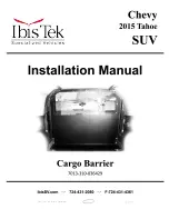 Preview for 1 page of Ibis Tek 7013-310-036429 Installation Manual