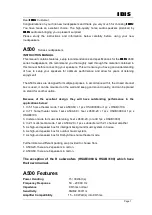 Preview for 2 page of ibis A500 Owner'S Manual/Warranty Document/Registration Card