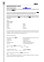 Preview for 15 page of ibis A500 Owner'S Manual/Warranty Document/Registration Card