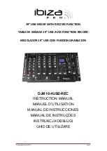 Ibiza Pro DJM10:4USB-REC Instruction Manual preview