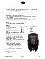 Preview for 6 page of Ibiza sound BT12A User Manual