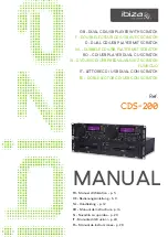 Ibiza sound CDS-200 Manual preview