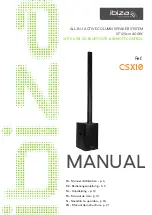 Preview for 1 page of Ibiza sound CSX10 Manual