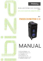 Preview for 1 page of Ibiza sound FREESOUND350-CD Manual