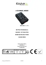 Ibiza sound MIX500BT Instruction Manual предпросмотр