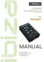 Ibiza sound MIX500BT Manual preview