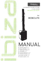 Preview for 1 page of Ibiza sound MONOLITE Manual