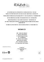 Ibiza sound MOV8-CD Instruction Manual preview