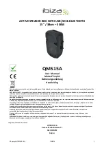 Ibiza sound QMS15A User Manual preview