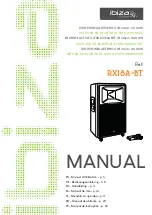 Preview for 1 page of Ibiza sound RX18A-BT Manual