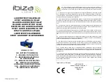 Предварительный просмотр 1 страницы Ibiza 15-1561 Instruction Manual