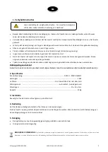 Предварительный просмотр 5 страницы Ibiza 5420047122513 User Manual