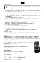 Предварительный просмотр 17 страницы Ibiza 5420047130686 User Manual