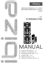 Ibiza BOMBMASTER Instruction Manual предпросмотр