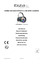 Ibiza GOBO-RGBW12 User Manual предпросмотр