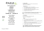 Preview for 1 page of Ibiza JDL008R-LED Instruction Manual