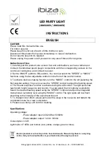 Ibiza JDL032LED Instructions Manual предпросмотр