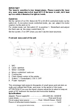 Preview for 4 page of Ibiza LAS-S130RG-M-BL User Manual