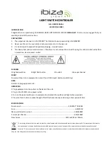 Ibiza LC1010F User Manual preview