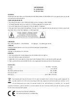 Preview for 4 page of Ibiza LC1010F User Manual