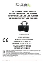 Ibiza LED-FLOWER User Manual preview