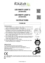 Предварительный просмотр 2 страницы Ibiza LED PARTY LIGHT 3 Instructions