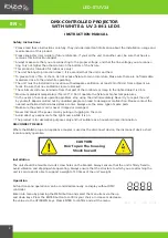 Предварительный просмотр 2 страницы Ibiza LED-STUV24 Instruction Manual