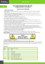 Предварительный просмотр 10 страницы Ibiza LED-STUV24 Instruction Manual