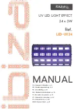 Предварительный просмотр 1 страницы Ibiza LED-UV24 Manual