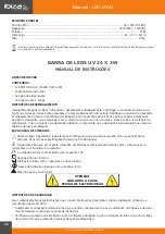 Предварительный просмотр 22 страницы Ibiza LED-UV24 Manual