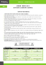 Preview for 2 page of Ibiza LEDBAR12-RC Manual