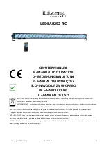 Ibiza LEDBAR252-RC User Manual предпросмотр