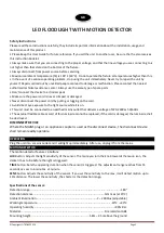 Preview for 2 page of Ibiza LEDFLOOD-10WH-MD User Manual