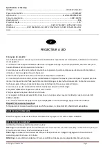 Preview for 3 page of Ibiza LEDFLOOD-10WH-MD User Manual