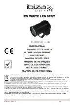 Ibiza LEDSPOT5-WH User Manual предпросмотр